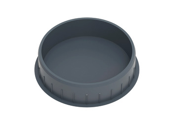 Cover Caps D35/38mm Plastic Drk Grey