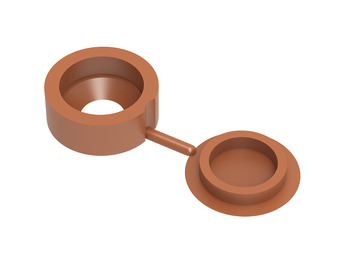 Cover Caps D13.5mm Hinged for Screws Brw