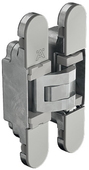 180D 3D Con Cabinet Hinge Zinc Alloy/Plastic MCP/Grey