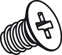 Tiomos M0 Countersunk Screw M5x6mm