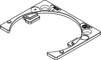 Tiomos Flap Hinge Adapter Plt Night/Antique