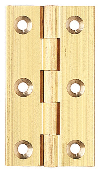 Broad Style Hinge 64x35mm Brass Aged