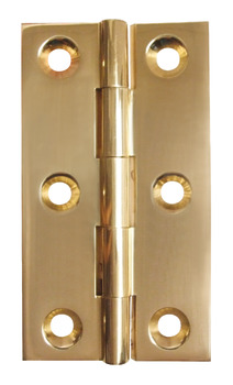 Broad Style Hinge 75x42mm Brass Antique