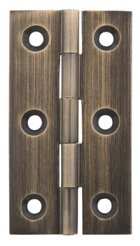 Butt Hinge 64x35mm w Stainless Steel Pin Brs Antique Brs