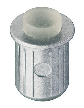 Door Buffer D9x2.5mm Plastic Silver Col
