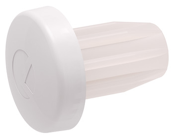 Door Buffer D5x2.5mm Plug-in Plastic Wht