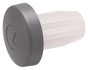 Door Buffer D5x2.5mm Plug-in Plastic Mid Grey