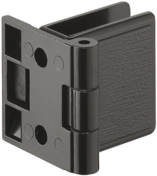 170D Glass Door Hinge Zinc Alloy M.Black