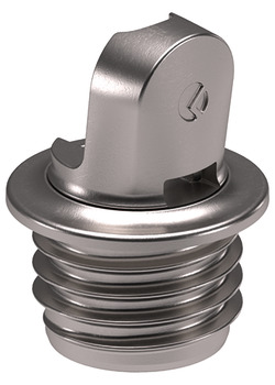 K12 Door Bracket PlugIn D15mm Zinc Alloy NP