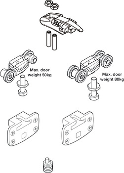 Hafele System 9 IF FitSet 1Dr 50kg