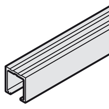 Slido F-Li21 Top Trk Sgl SF 3.5m Anodised Silver