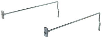 Filing Rails+Stop Rails 450mm Steel Chrome Plt