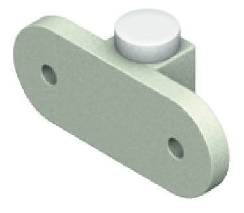 Tambour Door End Stop+Buffer Plastic Nat Col