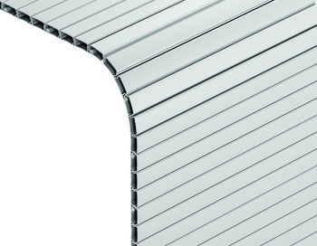 Tambour Door R.Shutter 800x1215mm Plastic Grey
