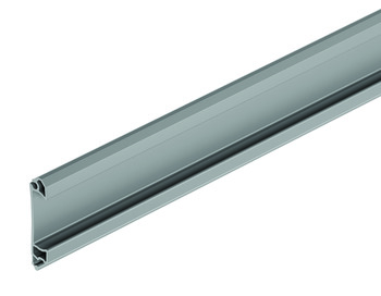 Tambour Door Con.Handle Profile 2.3m Plastic Grey