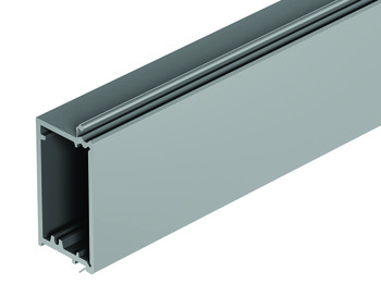 Tambour Door Lock Strip 2300mm Plastic Grey