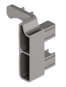 Tambour Door Handle Profile Guide LH Plastic Grey