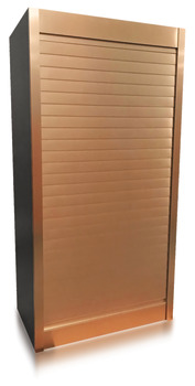 Tambour Door System 500x1210mm Aluminium Copper