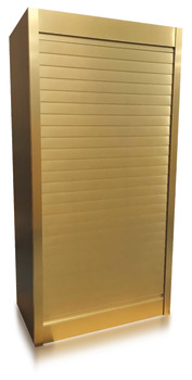 Tambour Door System 500x720mm Aluminium Gld