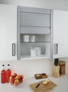 Tambour Door System 600x1210mm Aluminium SAA