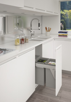 Stanto 450 PO SC Bin 2x35L Silver-Grey