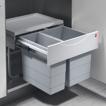 Hailo Tandem 500 Bin 18+12L Lt Grey