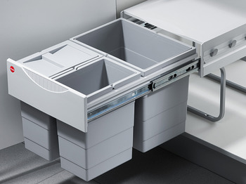 Hailo Tandem 400 Bin 18+2x8.5L Lt Grey