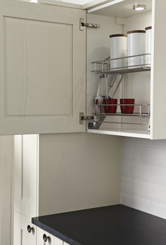Wire Pull Down Shelf 2-Tier Gas 500mm CP