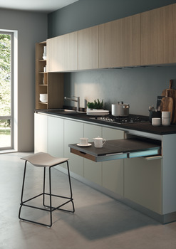 COOK PO WithT w Int Storage 60kg 600mm Silver