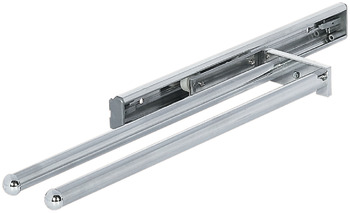 Towel Rail 2-Arm 340mm Aluminium/Plastic Polished Chrome