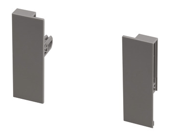 MXS Slim Gls Pnl Hldr Set 84mm Plastic Grey