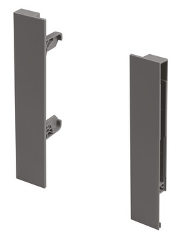MXS Slim Gls Pnl Hldr Set 167mm Plastic Grey