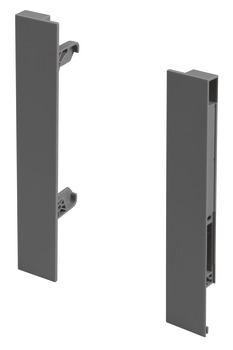 MXS Slim Fnt Bracket Set 199mm Plastic Grey