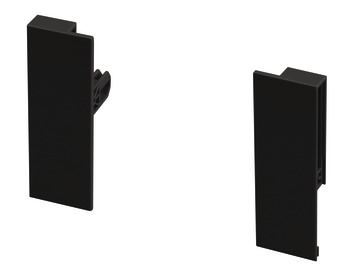 MXS Slim Gls Pnl Hldr Set 84mm Plastic Black