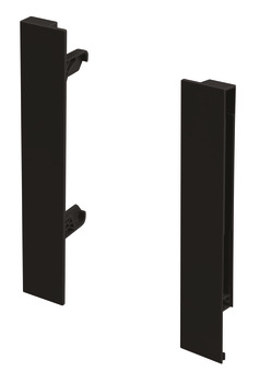 MXS Slim Gls Pnl Hldr Set 199mm Plastic Black