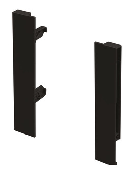 MXS Slim Gls Pnl Hldr Set 167mm Plastic Black
