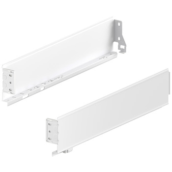 MX Std Sgl Drawer Sides 80/300mm Steel Wht