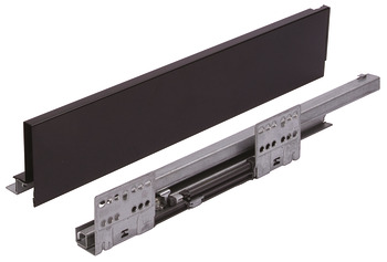 MXS Slim Std Drawer Set 35kg 64/500mm Black