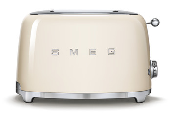 Smeg FAB TSF01CRUK Toaster 2 Slc Crm