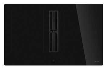 Smeg HOBD482D2 Hob Ind+Extr 4Z Black