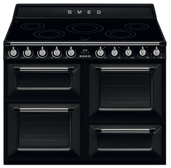 Smeg Vic TR4110IBL2 Range Ckr Ind Black/Stainless Steel