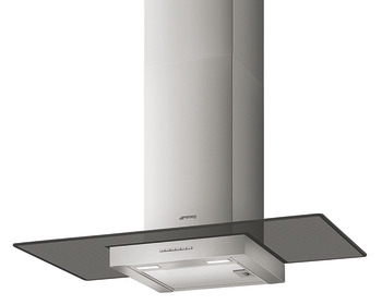 Smeg KBT900VE 90 T Chm.Hood Stainless Steel/Black Gls