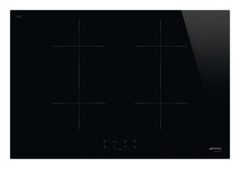 Smeg SIB2741D Hob Ind 4Z Touch Black Gls