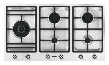 Smeg Cls PS9062 Hob Gas 5Z  Stainless Steel