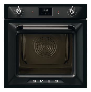 Smeg Vic Gal SOP6900TN Ovn Sgl Pyr Black