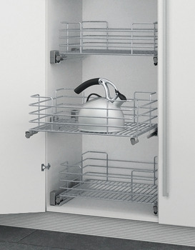 Hafele PO Bskt Set Full 600mm Chrome Wire