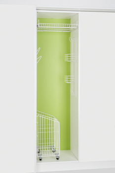 Laundry Basket FS 400mm 12kg Steel Wht 9003