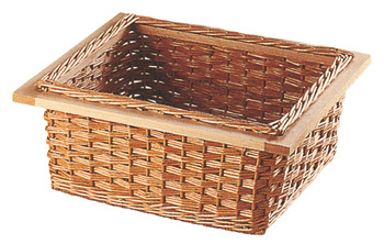 Wicker Basket/Beech Frame 500mm