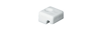Fastening Block Screw On Plastic White