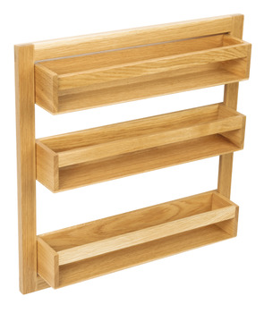 Spice Rack 400x70x400mm Oak/Clr